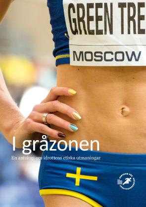 Bild på friidrottare i tävlingsdräkt och regnbågsmålade naglar. Med texten I gråzonen