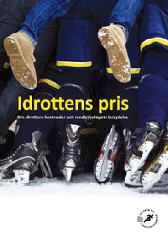 En hög med ishockeyspelare efter vinst med texten Idrottens pris